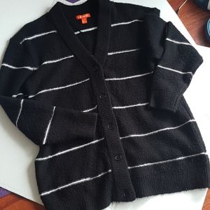 JOE FRESH L Fuzzy Knit Cardigan Sweater Size Large